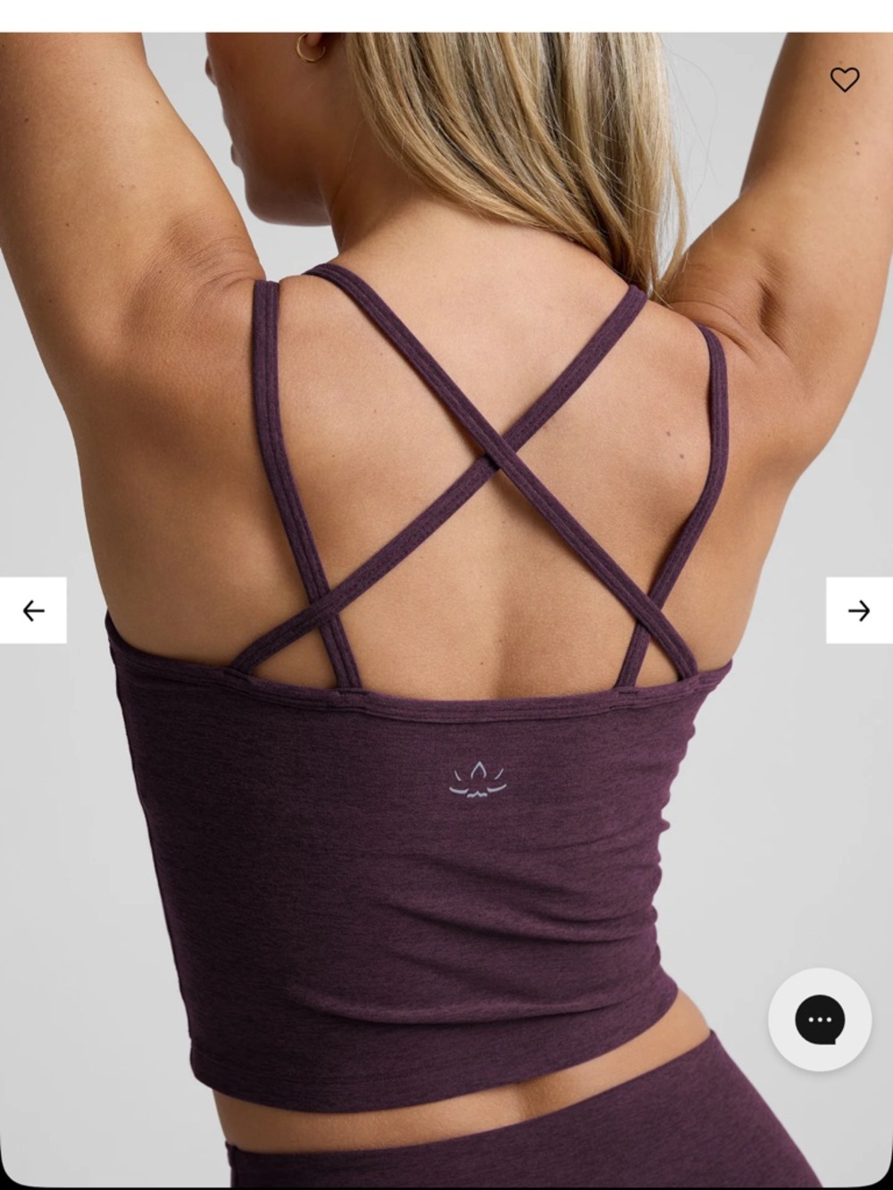 beyond yoga spacedye get across tank in eggplant - Picture 3 of 7